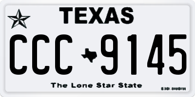 TX license plate CCC9145