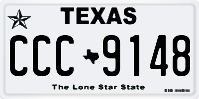 TX license plate CCC9148
