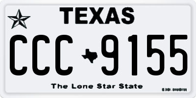 TX license plate CCC9155