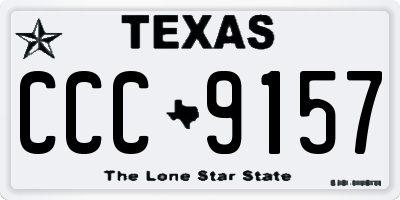 TX license plate CCC9157
