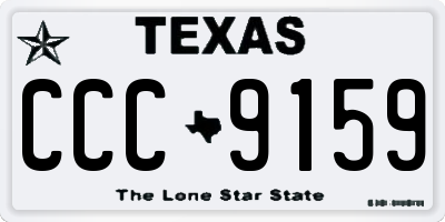 TX license plate CCC9159