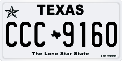 TX license plate CCC9160