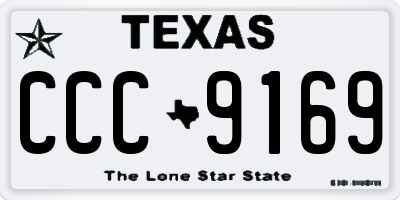 TX license plate CCC9169