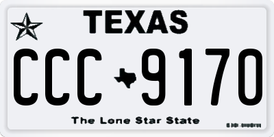 TX license plate CCC9170