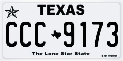 TX license plate CCC9173