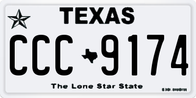 TX license plate CCC9174