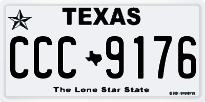 TX license plate CCC9176
