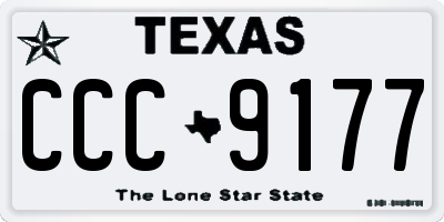 TX license plate CCC9177