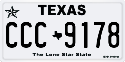 TX license plate CCC9178