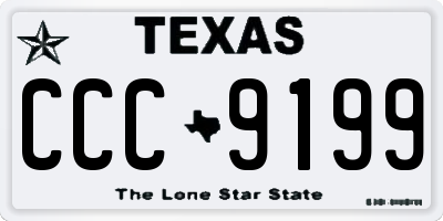 TX license plate CCC9199