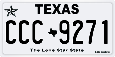 TX license plate CCC9271