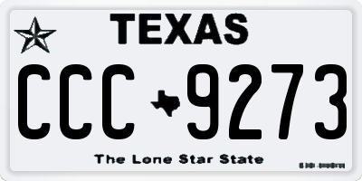 TX license plate CCC9273