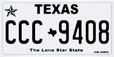 TX license plate CCC9408