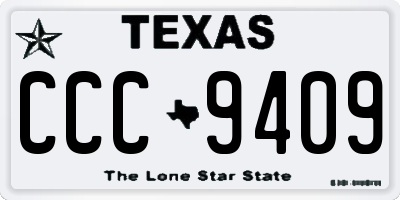 TX license plate CCC9409