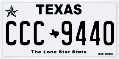 TX license plate CCC9440