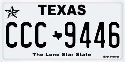 TX license plate CCC9446