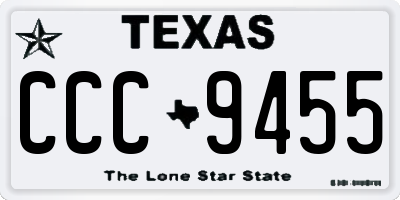 TX license plate CCC9455