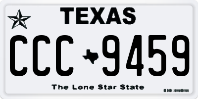 TX license plate CCC9459