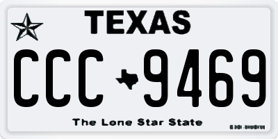 TX license plate CCC9469