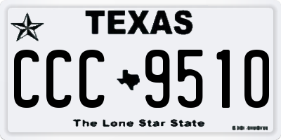 TX license plate CCC9510