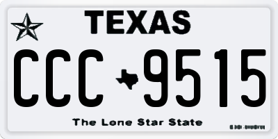 TX license plate CCC9515