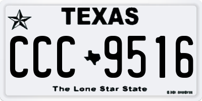 TX license plate CCC9516