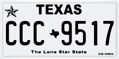 TX license plate CCC9517
