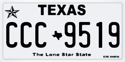 TX license plate CCC9519