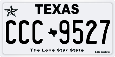 TX license plate CCC9527