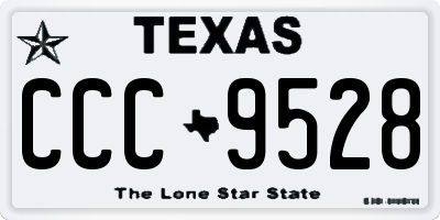TX license plate CCC9528