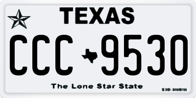 TX license plate CCC9530