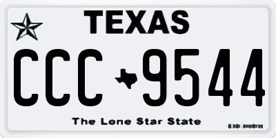 TX license plate CCC9544