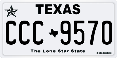TX license plate CCC9570