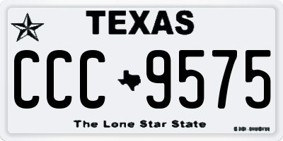 TX license plate CCC9575