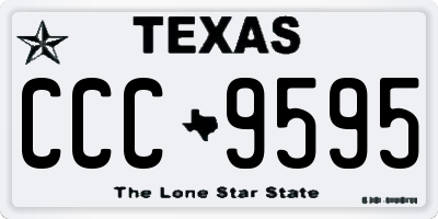 TX license plate CCC9595