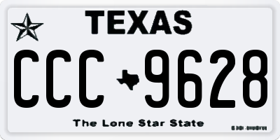 TX license plate CCC9628