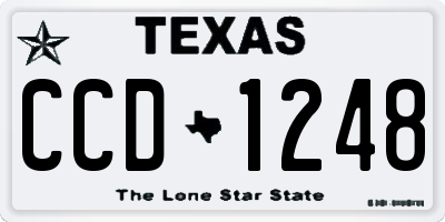 TX license plate CCD1248