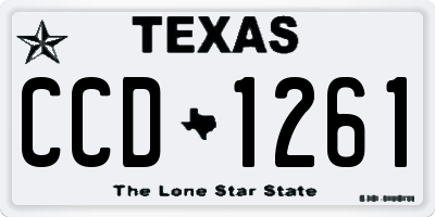 TX license plate CCD1261