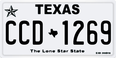 TX license plate CCD1269