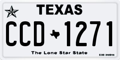 TX license plate CCD1271