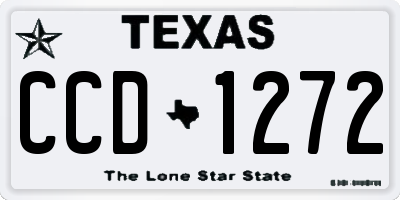 TX license plate CCD1272