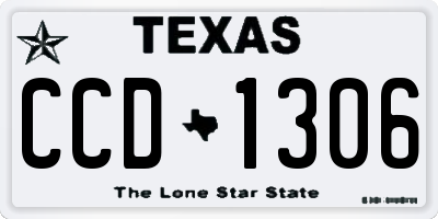 TX license plate CCD1306