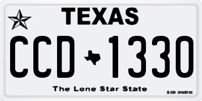 TX license plate CCD1330