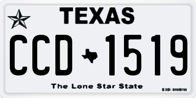 TX license plate CCD1519