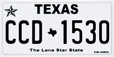 TX license plate CCD1530
