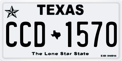 TX license plate CCD1570