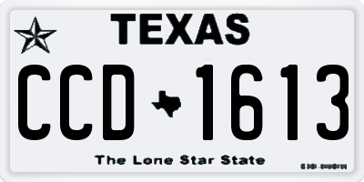 TX license plate CCD1613