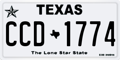 TX license plate CCD1774
