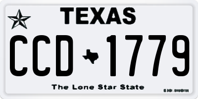 TX license plate CCD1779