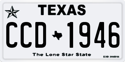 TX license plate CCD1946